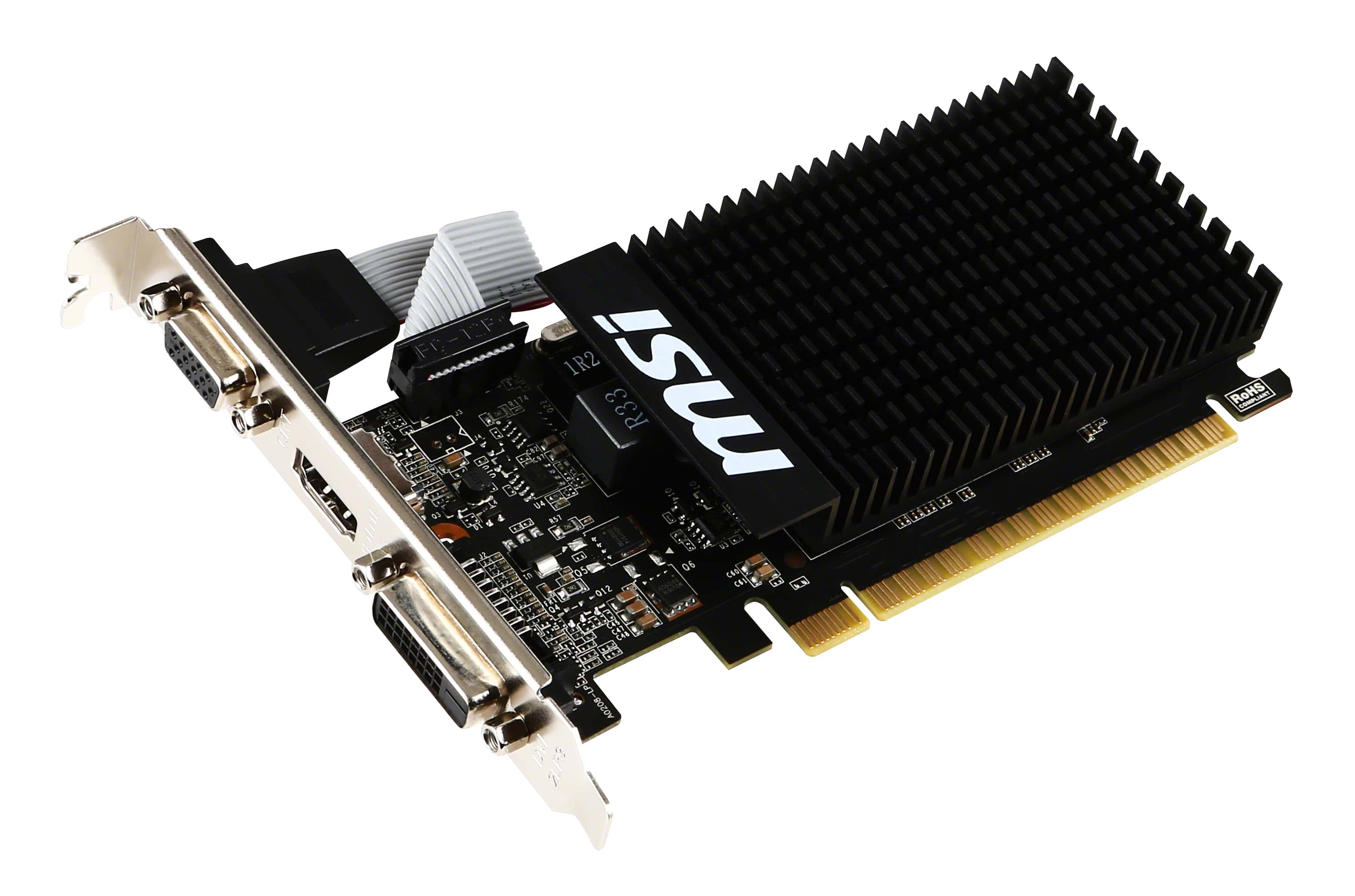 MSI V809-2000R videokaart NVIDIA GeForce GT 710 2 GB GDDR3 (GT 710 2GD3H LP) thumbnail