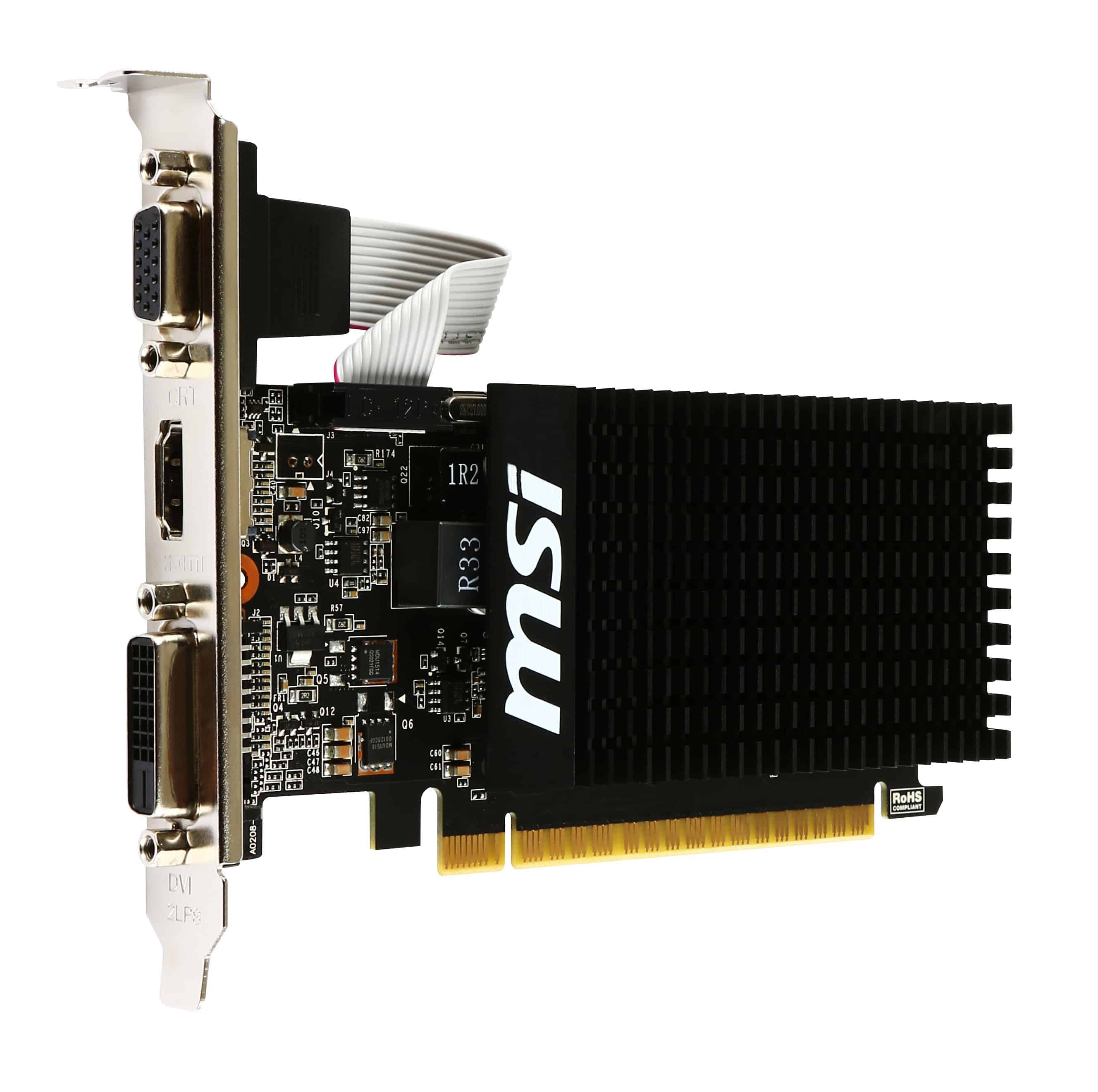 MSI GT 710 2GD3H LP videokaart NVIDIA GeForce GT 710 2 GB GDDR3 (GT 710 2GD3H LP) thumbnail