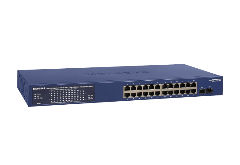 NETGEAR GS724TP-300EUS netwerk-switch Managed L2/L3/L4 Gigabit Ethernet (10/100/1000) Power over Ethernet (PoE) Blauw (GS724TP-300EUS) thumbnail NETGEAR GS724TP-300EUS netwerk-switch Managed L2/L3/L4 Gigabit Ethernet (10/100/1000) Power over Ethernet (PoE) Blauw (GS724TP-300EUS) thumbnail