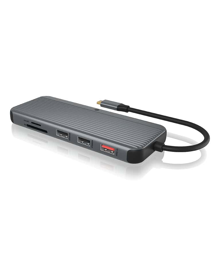 ICY BOX IB-DK4060-CPD notebook dock & poortreplicator Bedraad USB 3.2 Gen 1 (3.1 Gen 1) Type-C Zwart, Grijs (IB-DK4060-CPD) thumbnail ICY BOX IB-DK4060-CPD notebook dock & poortreplicator Bedraad USB 3.2 Gen 1 (3.1 Gen 1) Type-C Zwart, Grijs (IB-DK4060-CPD) thumbnail
