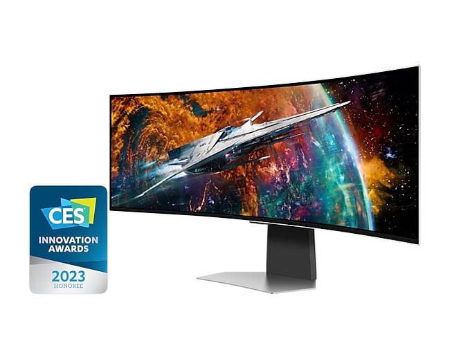 Samsung Odyssey LS49CG954SUXEN LED display 124,5 cm (49") 5120 x 1440 Pixels 5K Ultra HD OLED Zilver (LS49CG954SUXEN) thumbnail
