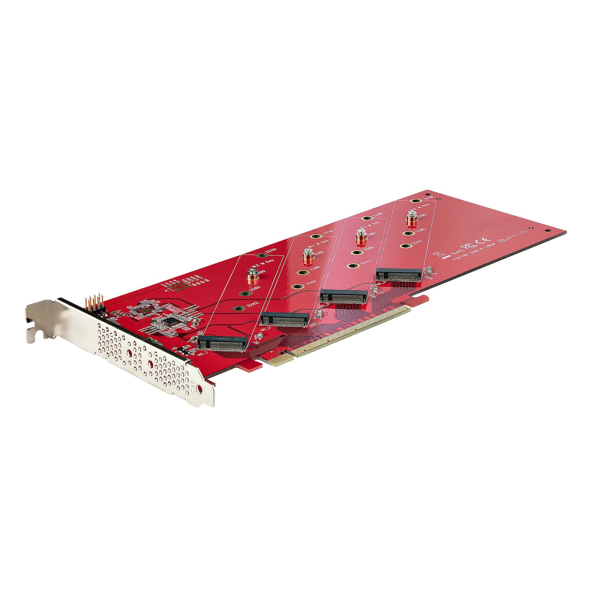 StarTech.com QUAD-M2-PCIE-CARD-B interfacekaart/-adapter Intern M.2 (QUAD-M2-PCIE-CARD-B) thumbnail