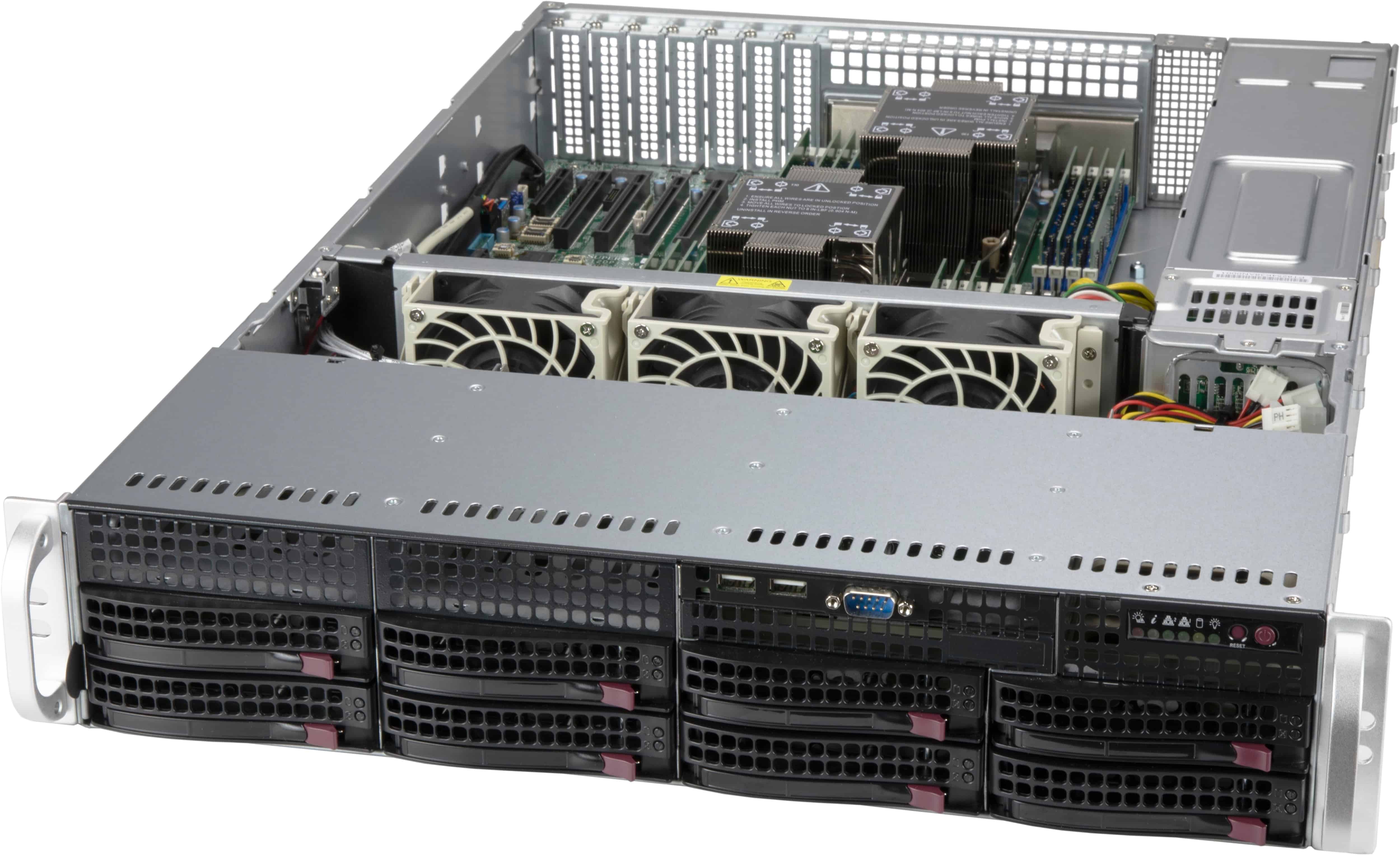 Supermicro CSE-825BTQC-R1K23LPB computerbehuizing Rack Zwart 1200 W (CSE-825BTQC-R1K23LPB) thumbnail