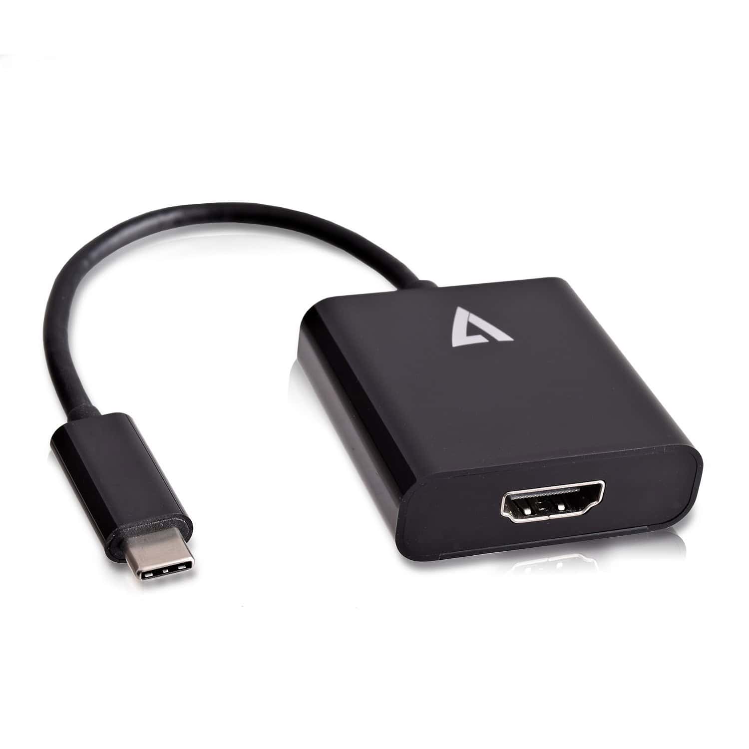 V7 V7UCHDMI-BLK-1E 0,1 m USB Type-C HDMI 1.4 Zwart (V7UCHDMI-BLK-1E) thumbnail
