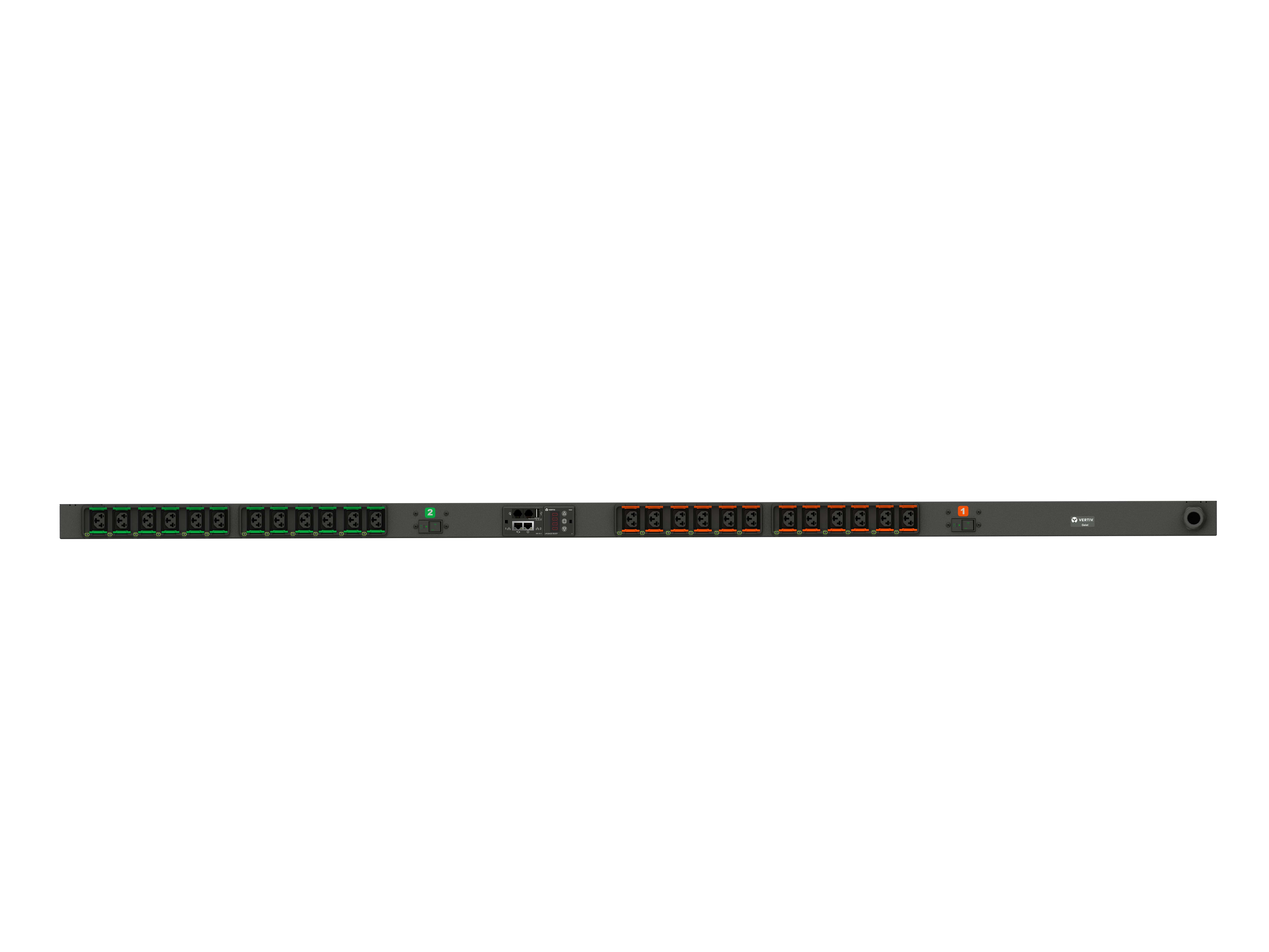 Vertiv Geist MGU3EGB1-24CF13-3PS6B2A10-S energiedistributie 24 AC-uitgang(en) 0U Zwart (VP7G9004) thumbnail