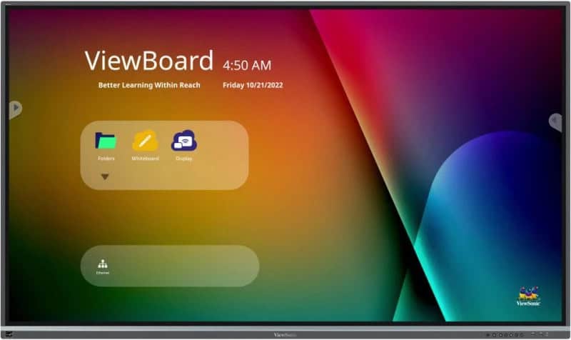 Viewsonic IFP8650-5F interactive whiteboard 2,18 m (86) 3840 x 2160 Pixels Touchscreen Zwart HDMI (IFP8650-5F) thumbnail
