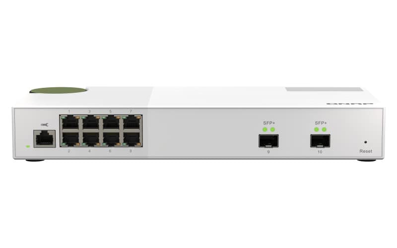 QNAP QSW-M2108-2S netwerk-switch Managed L2 2.5G Ethernet (100/1000/2500) Grijs (QSW-M2108-2S) thumbnail