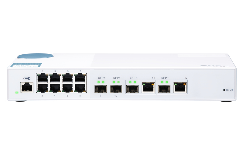 QNAP QSW-M408-2C netwerk-switch Managed L2 10G Ethernet (100/1000/10000) Wit (QSW-M408-2C) thumbnail