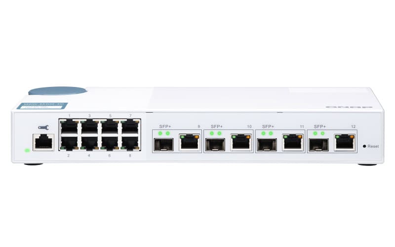 QNAP QSW-M408-4C netwerk-switch Managed L2 Gigabit Ethernet (10/100/1000) Wit (QSW-M408-4C) thumbnail