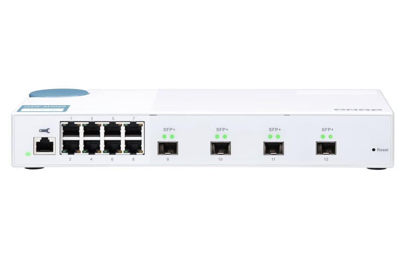 QNAP QSW-M408S netwerk-switch Managed L2 Gigabit Ethernet (10/100/1000) Wit (QSW-M408S) thumbnail