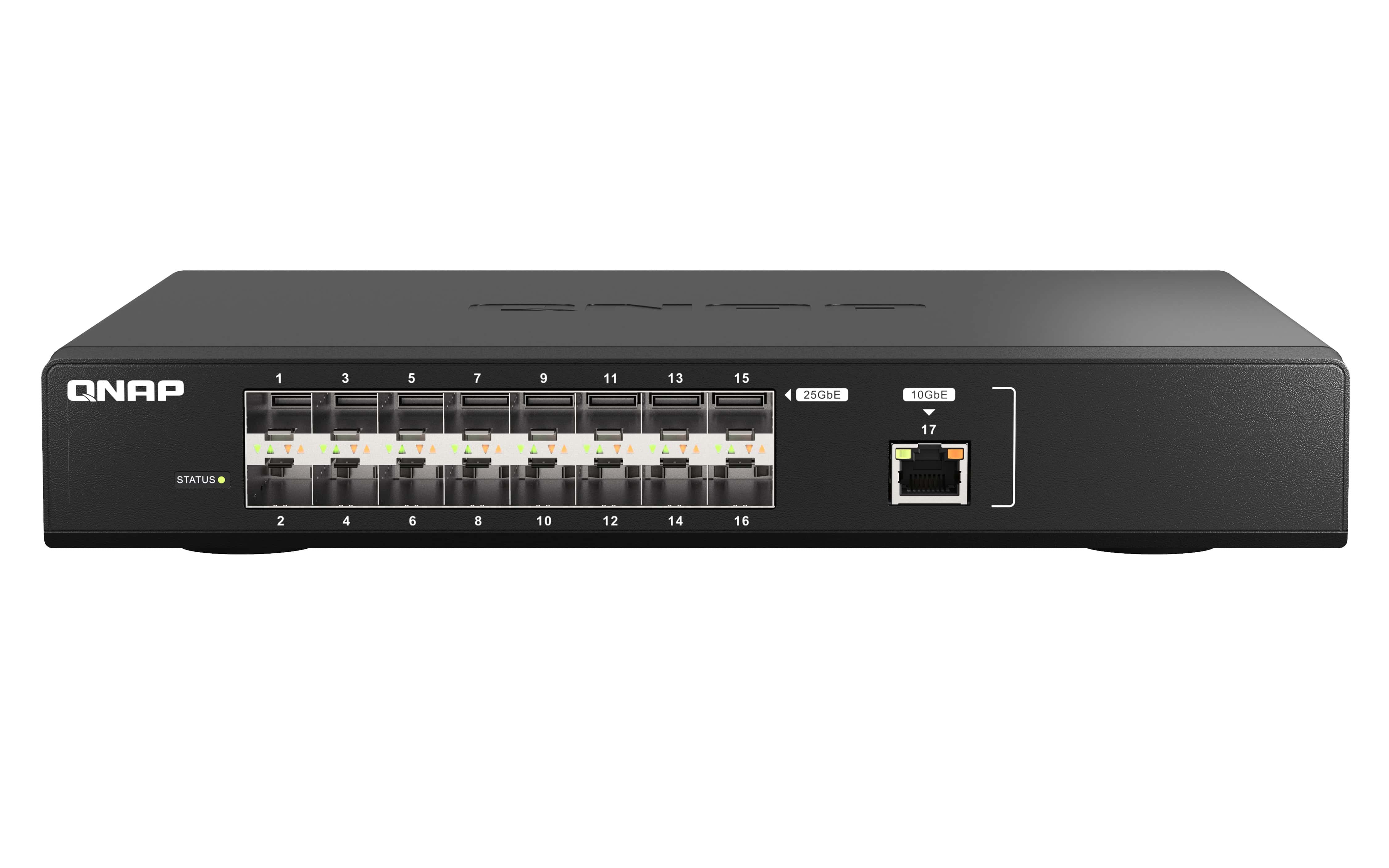 QNAP QSW-M5216-1T netwerk-switch Managed L2 Zwart (QSW-M5216-1T) thumbnail
