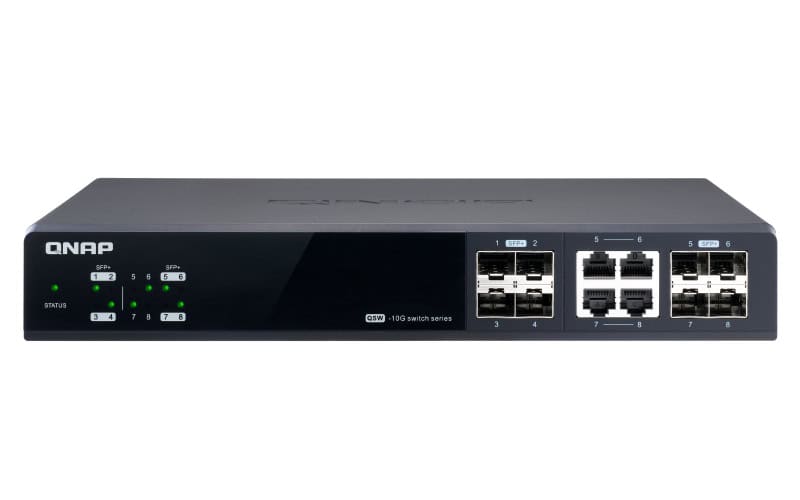 QNAP QSW-M804-4C netwerk-switch Managed 10G Ethernet (100/1000/10000) Zwart (QSW-M804-4C) thumbnail