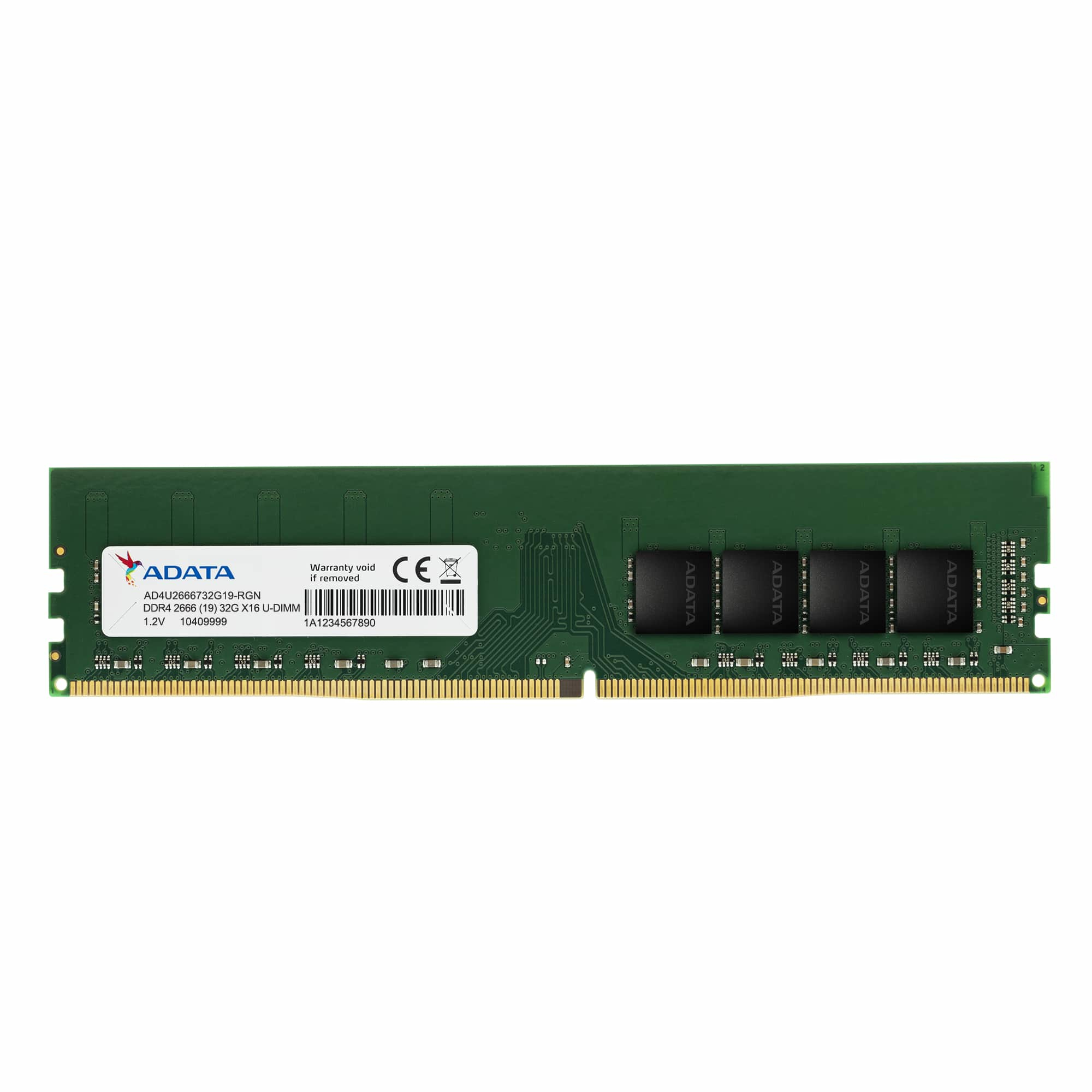 ADATA Premier geheugenmodule 16 GB 1 x 16 GB DDR4 288-pin DIMM (AD4U266616G19-SGN) thumbnail