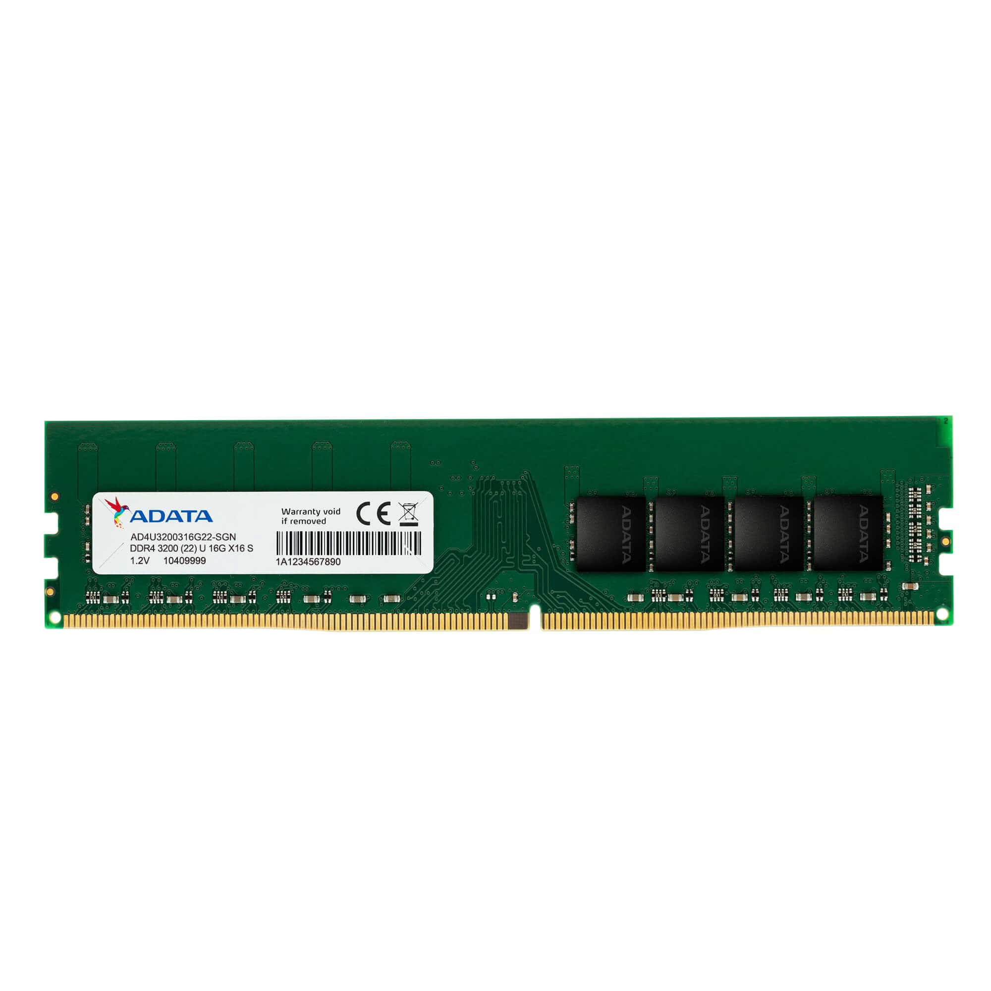 ADATA AD4U320016G22-SGN geheugenmodule 16 GB 1 x 16 GB DDR4 3200 MHz (AD4U320016G22-SGN) thumbnail