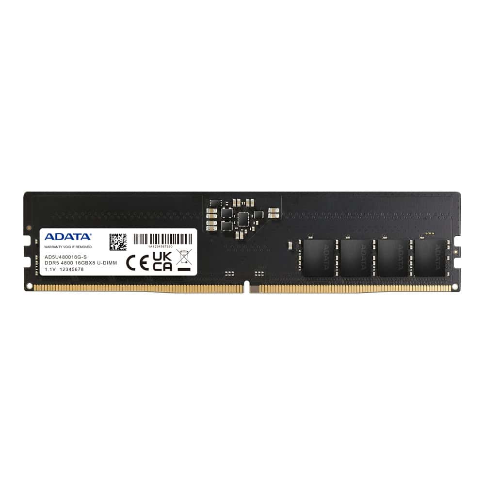 ADATA AD5U480016G-S geheugenmodule 16 GB 1 x 16 GB DDR5 4800 MHz ECC (AD5U480016G-S) thumbnail