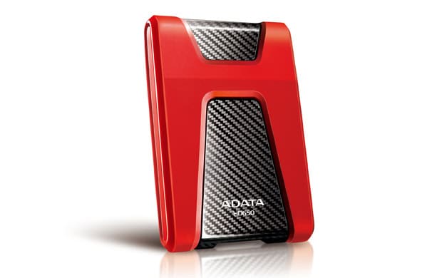 ADATA DashDrive Durable HD650 externe harde schijf 1 TB 2.5" USB 3.2 Gen 1 (3.1 Gen 1) Rood (AHD650-1TU31-CRD) thumbnail