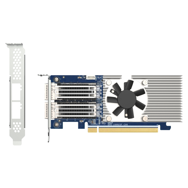 QNAP QXG-100G2SF-CX6 netwerkkaart Intern Fiber 100000 Mbit/s (QXG-100G2SF-CX6) thumbnail