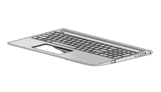 HP L01924-A41 laptop reserve-onderdeel Behuizingsvoet + toetsenbord (L01924-A41) thumbnail