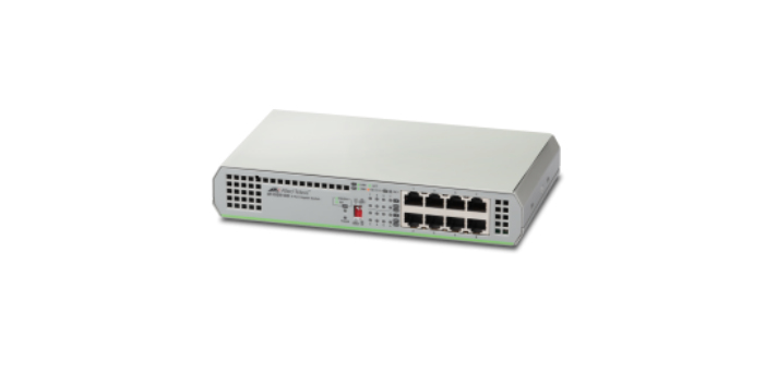 Allied Telesis AT-GS910/8-50 Unmanaged Gigabit Ethernet (10/100/1000) Grijs (AT-GS910/8-50) thumbnail