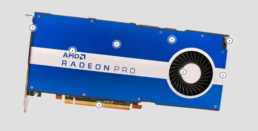 AMD Pro W5500 Radeon Pro W5500 8 GB GDDR6 (100-506095) thumbnail