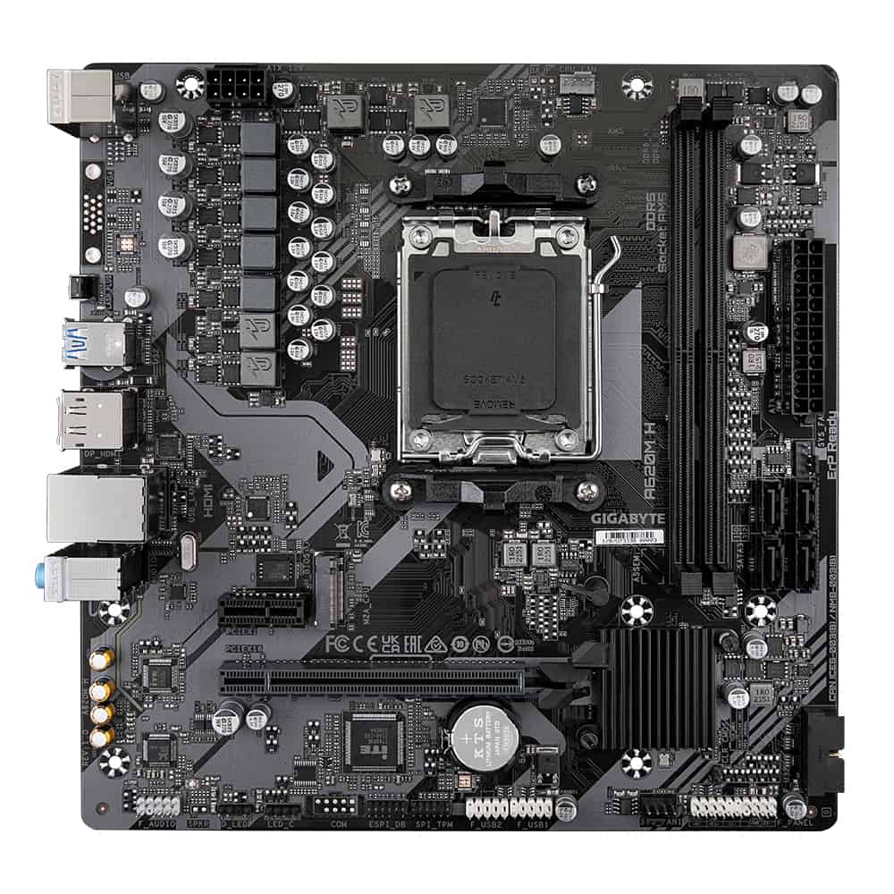 Gigabyte A620M H (rev. 1.0) AMD A620 Socket AM5 micro ATX (A620M H) thumbnail