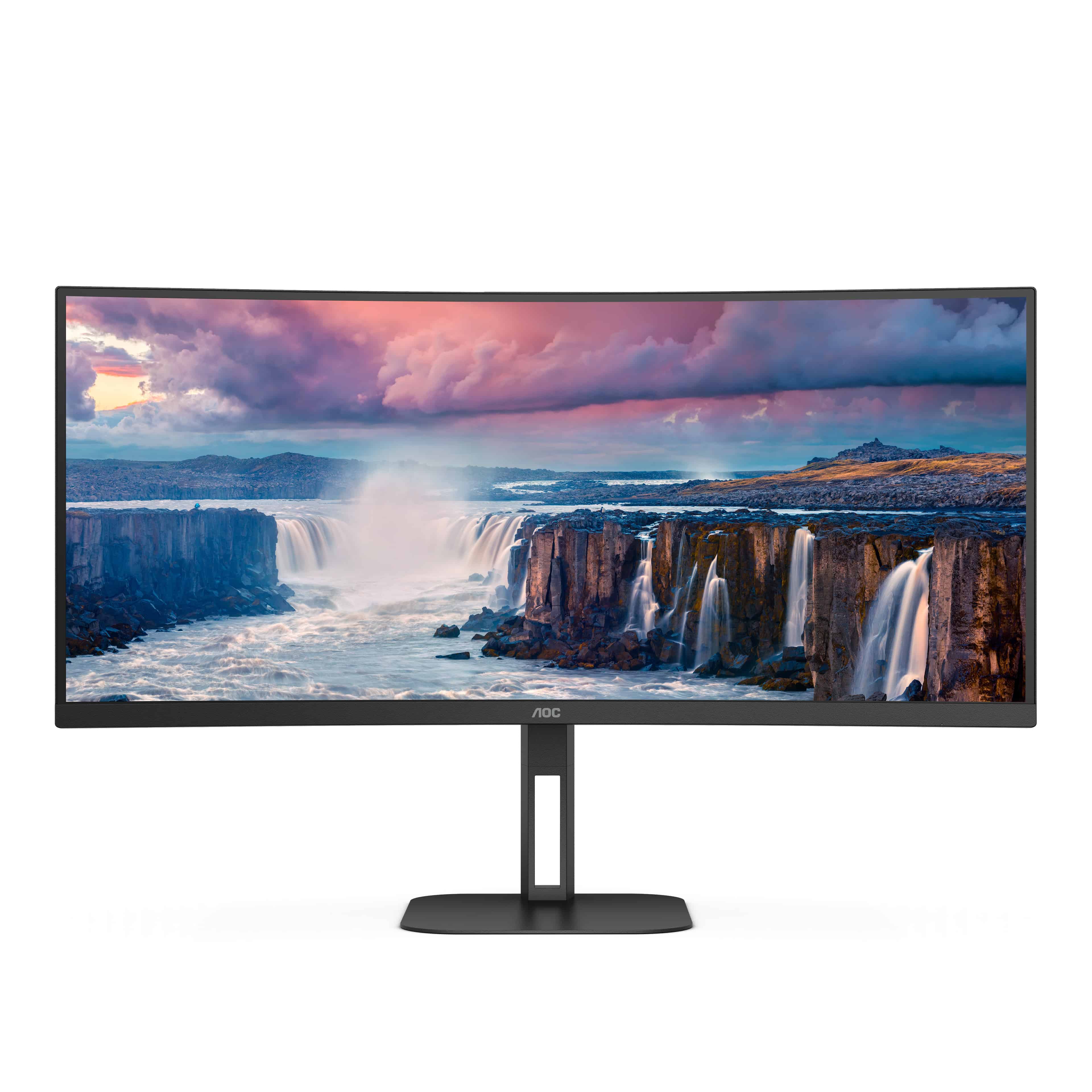 AOC V5 CU34V5C 86,4 cm (34") 3440 x 1440 Pixels Wide Quad HD LED Zwart (CU34V5C/BK) thumbnail