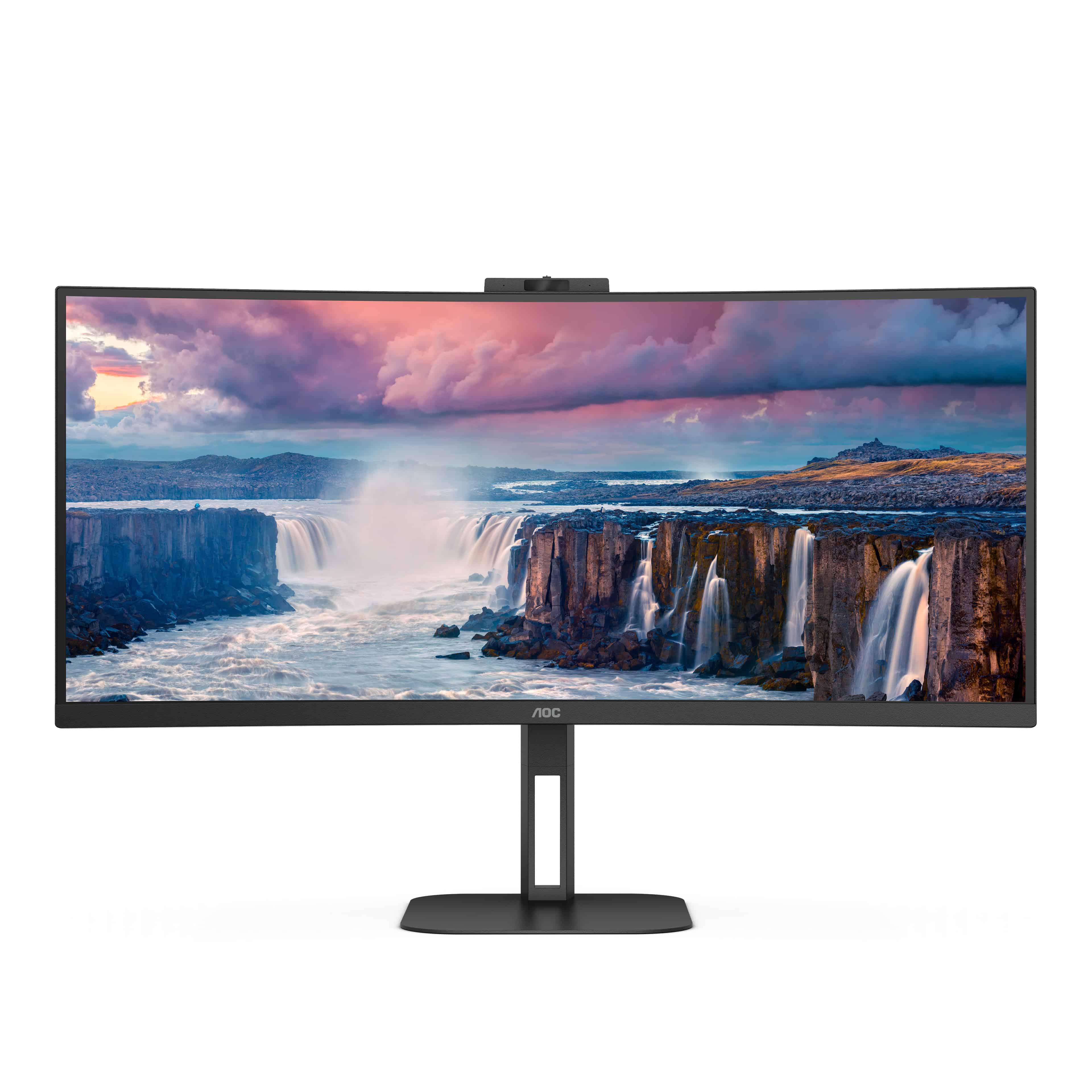 AOC V5 CU34V5CW 86,4 cm (34") 3440 x 1440 Pixels Wide Quad HD LED Zwart (CU34V5CW/BK) thumbnail