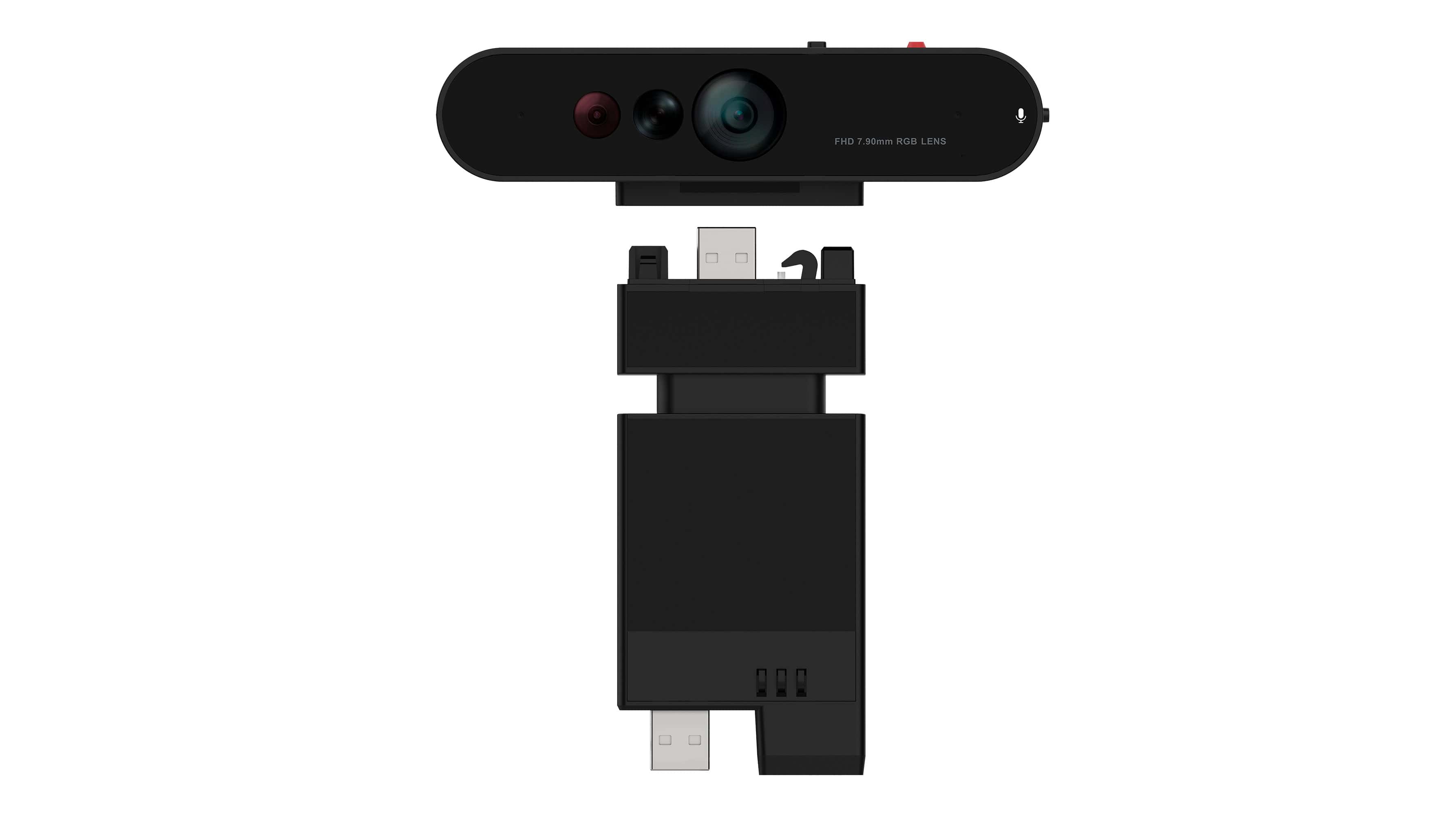 Lenovo ThinkVision MC60 (S) webcam 1920 x 1080 Pixels USB 2.0 Zwart (4XC1K97399) thumbnail