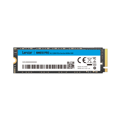 Lexar NM610 PRO M.2 500 GB PCI Express 3.0 NVMe (LNM610P500G-RNNNG) thumbnail