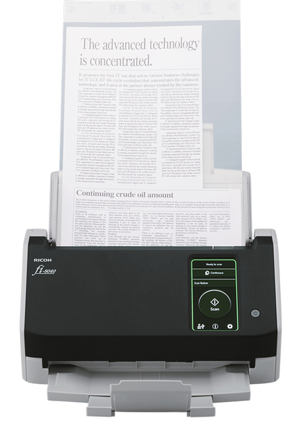Ricoh fi-8040 ADF-/handmatige invoer scanner 600 x 600 DPI A4 Zwart, Grijs (PA03836-B001) thumbnail