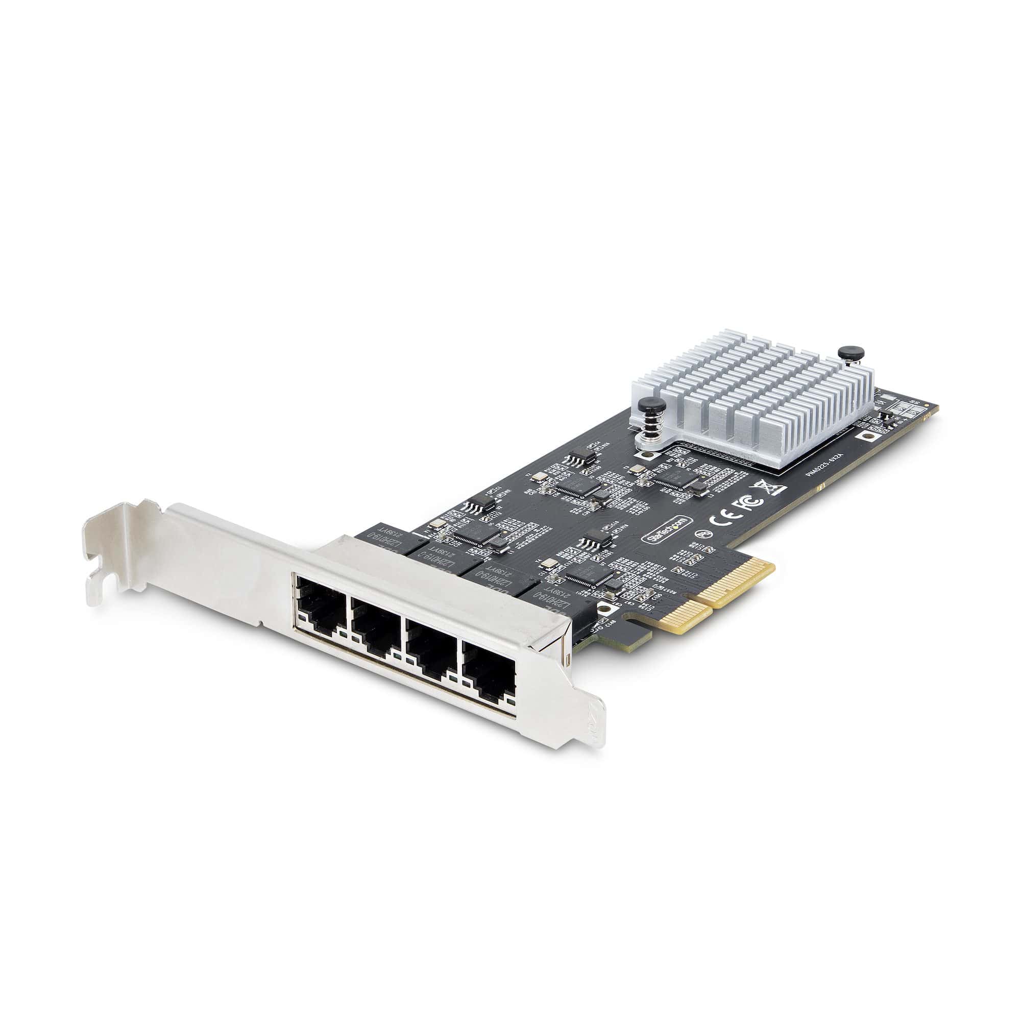 StarTech.com 4-Port 2.5Gbps NBASE-T PCIe Netwerkkaart, Intel I225-V, Quad-Port Computer Ethernet Adapter, Multi-Gigabit NIC, PCI Express Server LAN Kaart, Desktop Ethernet Interface (PR42GI-NETWORK-CARD) thumbnail
