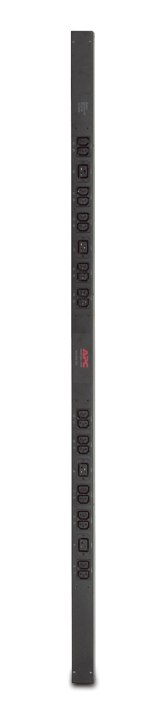 APC Rack PDU, Basic, ZeroU, 16A, 230V, (20x) C13 & (4x) C19, IEC 309 16A stekker (AP7554) thumbnail