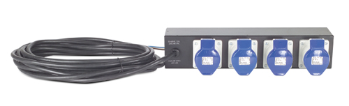 APC AP7586 Rack PDU - Basic, 2U, 32A, 230V, (4x) IEC60309, aanpasbaar power cord (zonder stekker) (AP7586) thumbnail