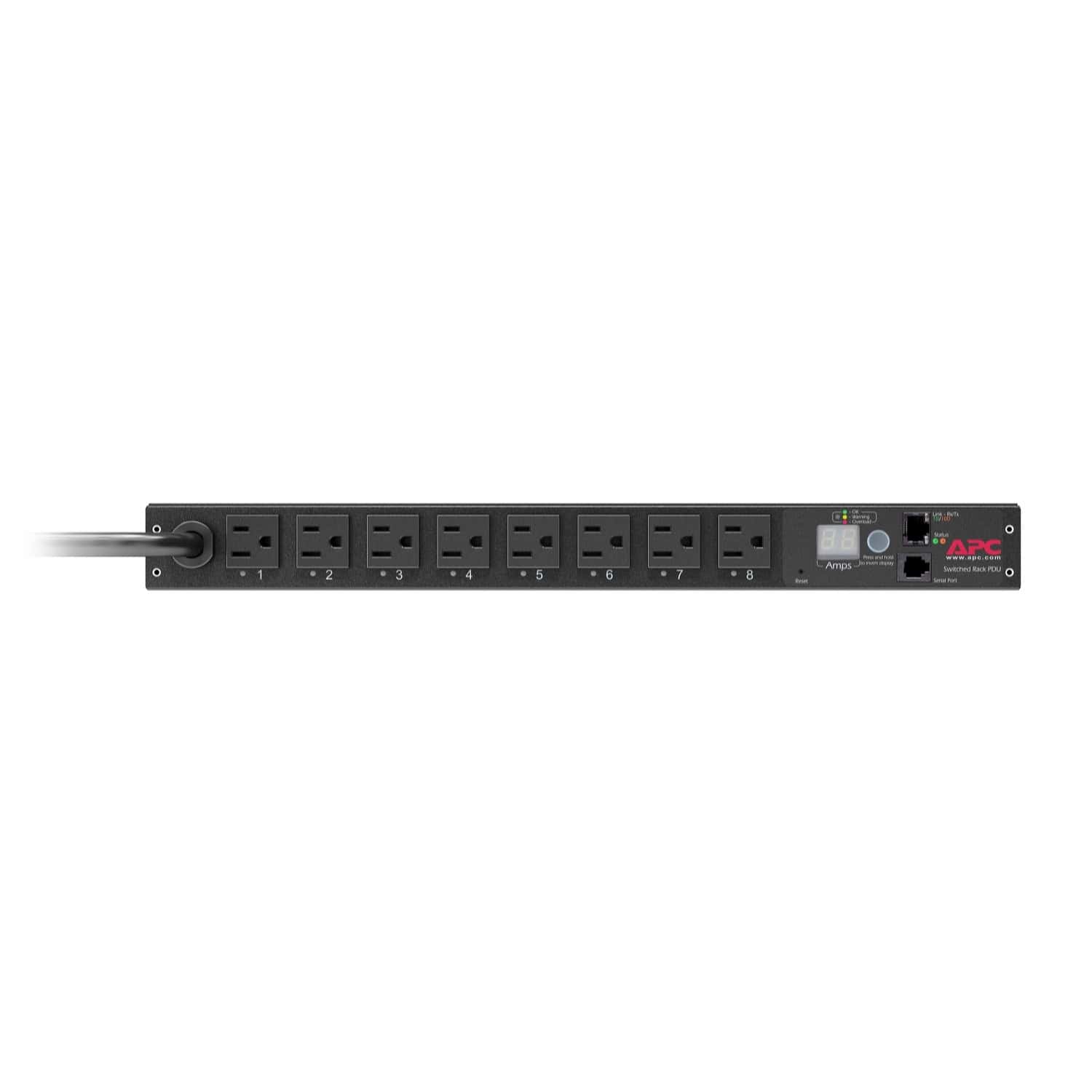 APC Rack PDU, geschakeld, 1U, 15A, 100/120V, (8)5-15 (AP7901B) thumbnail