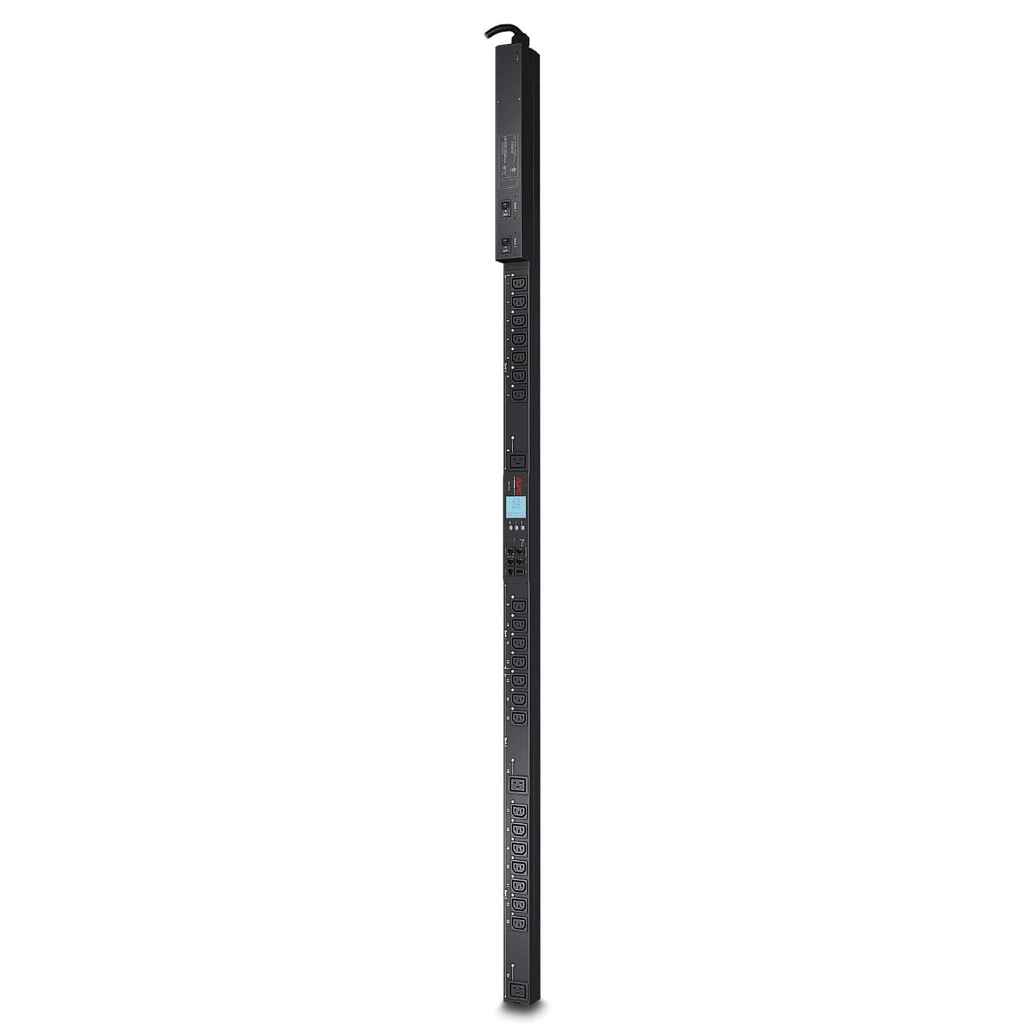 APC Rack PDU 2G, met meetfunctie per uitgang met schakeling, Nul U, 30A, 200/208V, (21) C13 & (3) C19 (AP8641) thumbnail