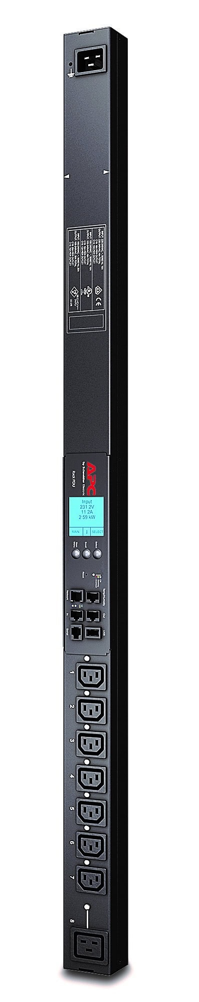 APC Rack PDU, Switched, ZeroU, 16A, 230V, (7x) C13 & (1x) C19 (AP8958) thumbnail