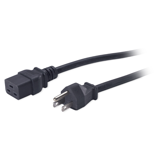 APC Pwr Cord, 15A, 100-120V, C19 to 5-15 Zwart 2,5 m (AP9872) thumbnail