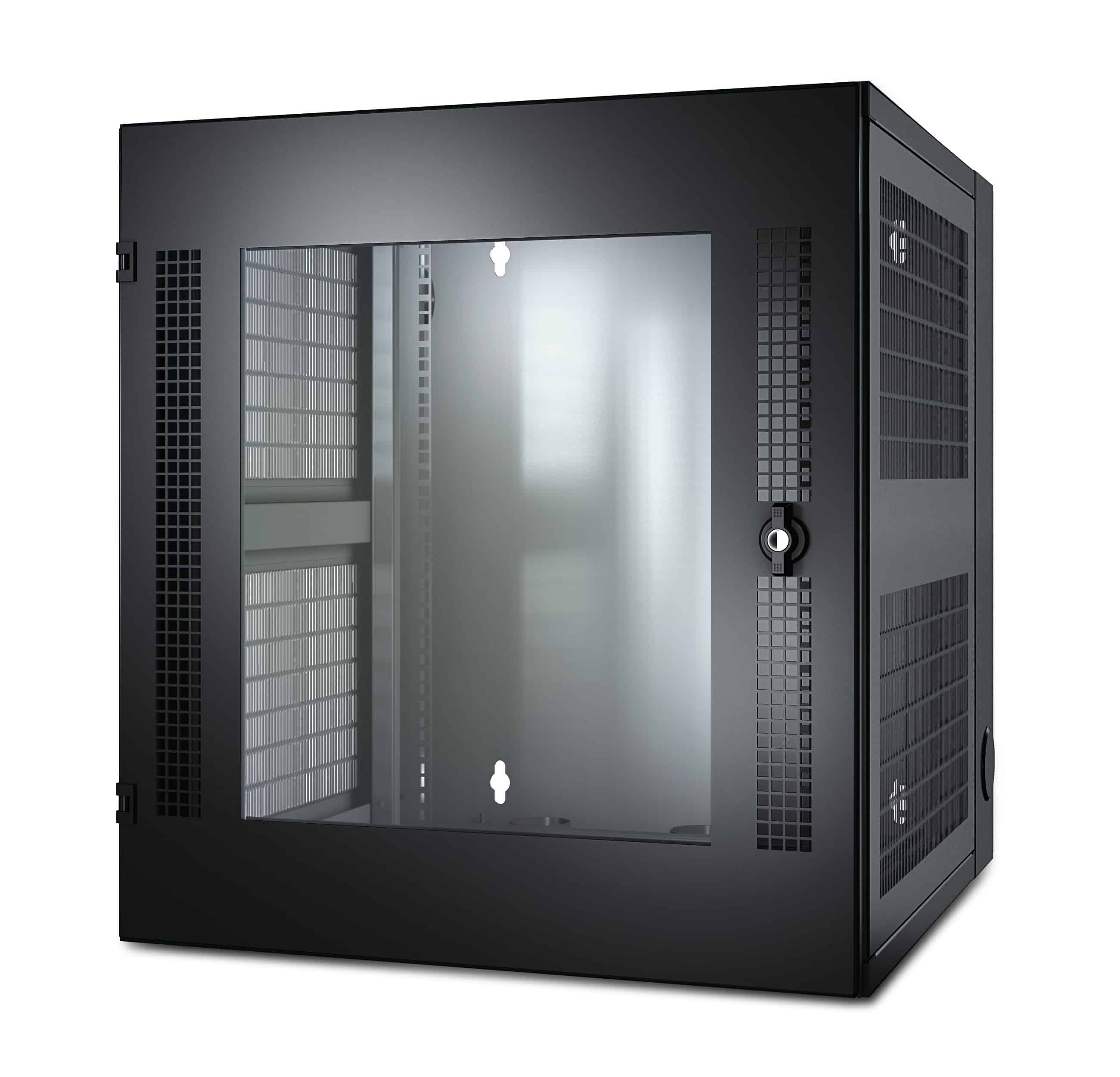 APC NetShelter WX AR100 13U/HE hoog, 19inch Wandkast, Muurbevestiging, Glazen deur (AR100) thumbnail
