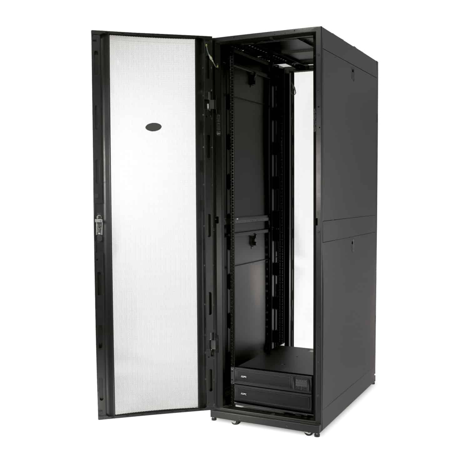 APC NetShelter SX 42U 600mm(b) x 1070mm(d) 19" IT rack, behuizing zonder achterdeuren, zwart (AR3100HACS) thumbnail