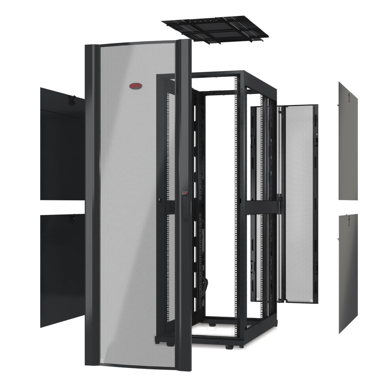 APC NetShelter SX 42U 600mm(b) x 1070mm(d) 19" IT rack, behuizing zonder deuren, zwart (AR3100X610) thumbnail
