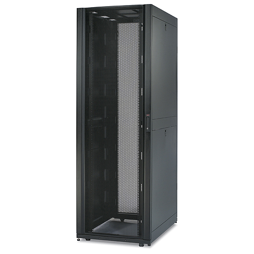 APC NetShelter SX 48U 600mm(b) x 1200mm(d) 19" IT rack, behuizing met zijpanelen, zwart, Shock Packaging (AR3157SP) thumbnail