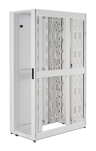 APC NetShelter SX 48U 600mm brede x 1200mm diepe behuizing met zijden, wit (AR3307W) thumbnail