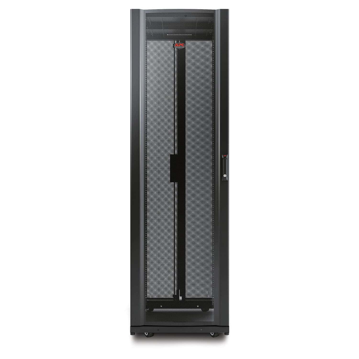 APC NetShelter AV 42U 600mm brede x 825mm diepe behuizing met zijden en 10-32 rails met schroefdraad zwart (AR3810) thumbnail