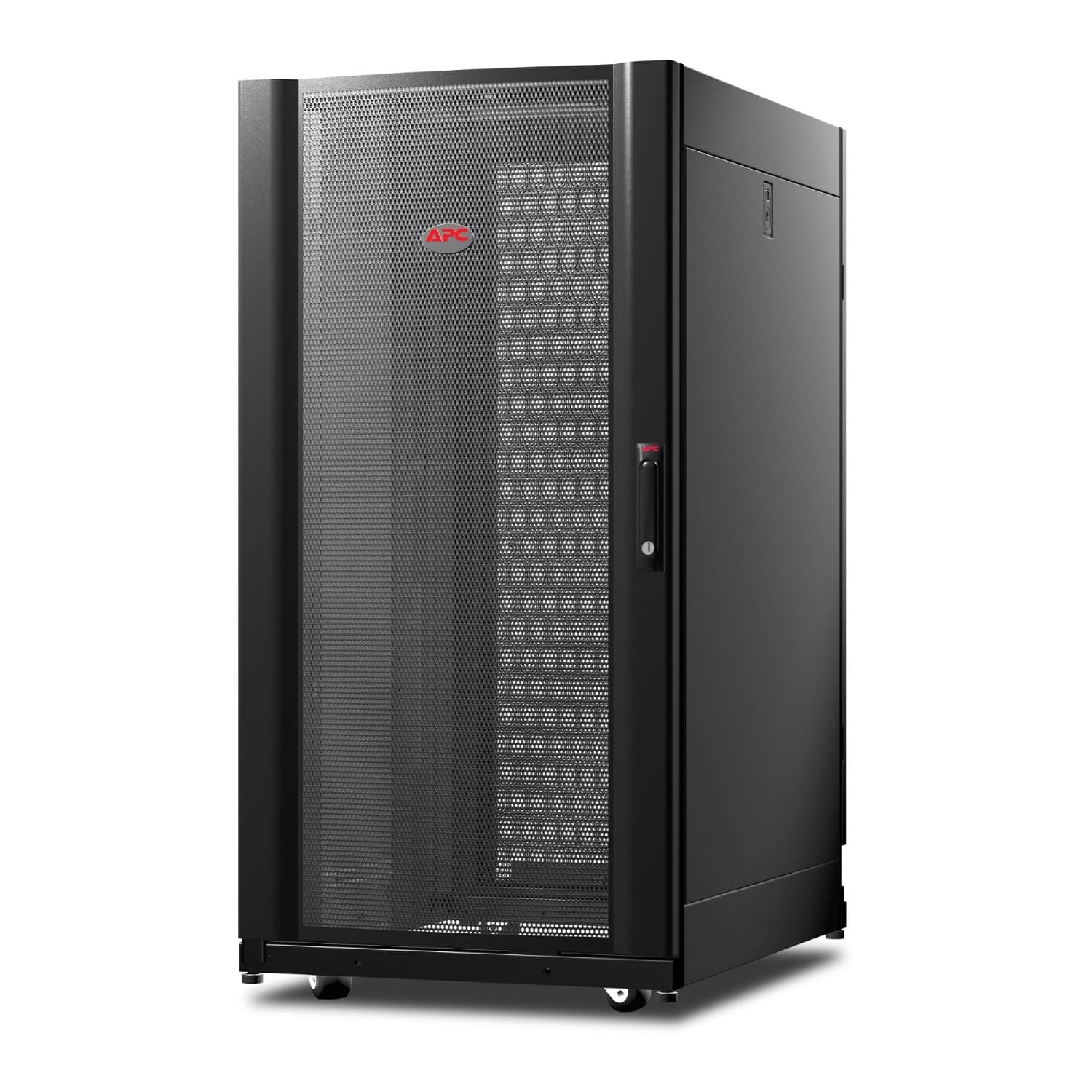 APC NetShelter AV 24U 600mm Wide x 825mm Deep Enclosure with Sides and 10-32 Threaded Rails Black (AR3814) thumbnail