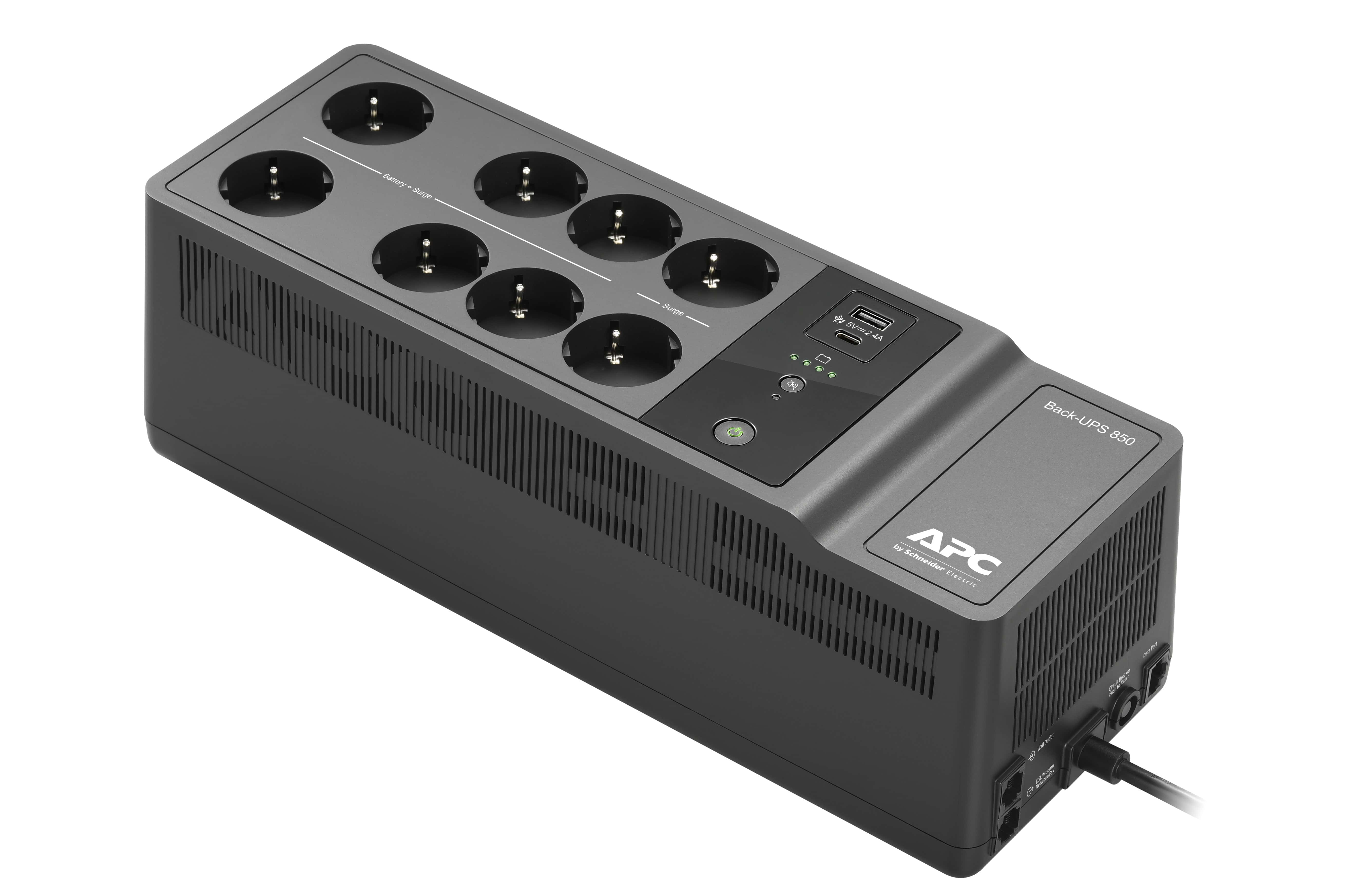 APC Back-UPS BE850G2-GR - Noodstroomvoeding 8x stopcontact, 850VA, 2 USB opladers, 1 USB datapoort (BE850G2-GR) thumbnail