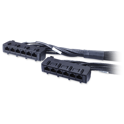 APC 23ft Cat6 UTP, 6x RJ-45 - 6x RJ-45 netwerkkabel Zwart 7 m U/UTP (UTP) (DDCC6-023) thumbnail