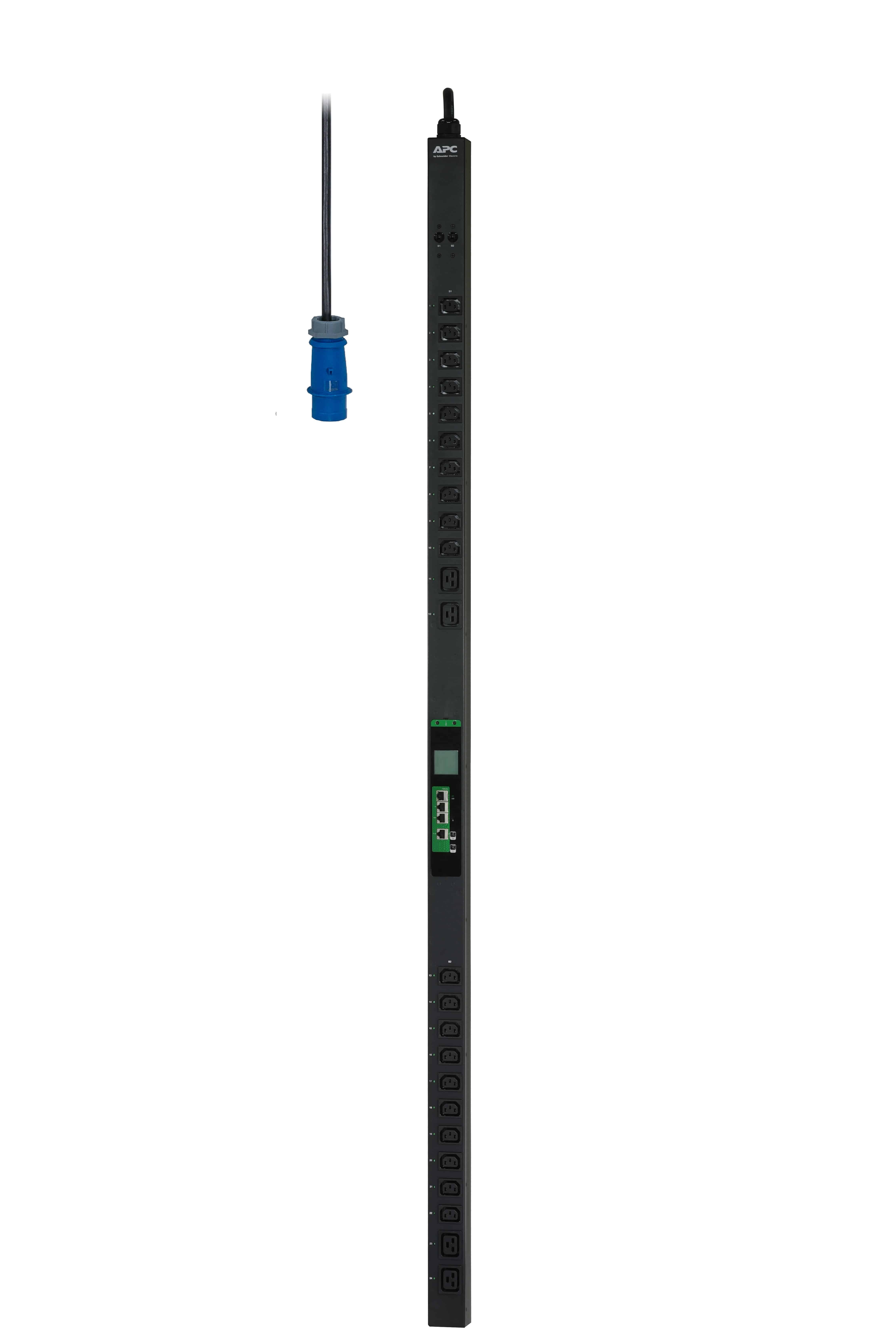 APC Easy PDU EPDU1132S, Switched, 0U, 32A, 230V, (20x)C13 & (4x)C19, IEC60309 32A stekker (EPDU1132S) thumbnail
