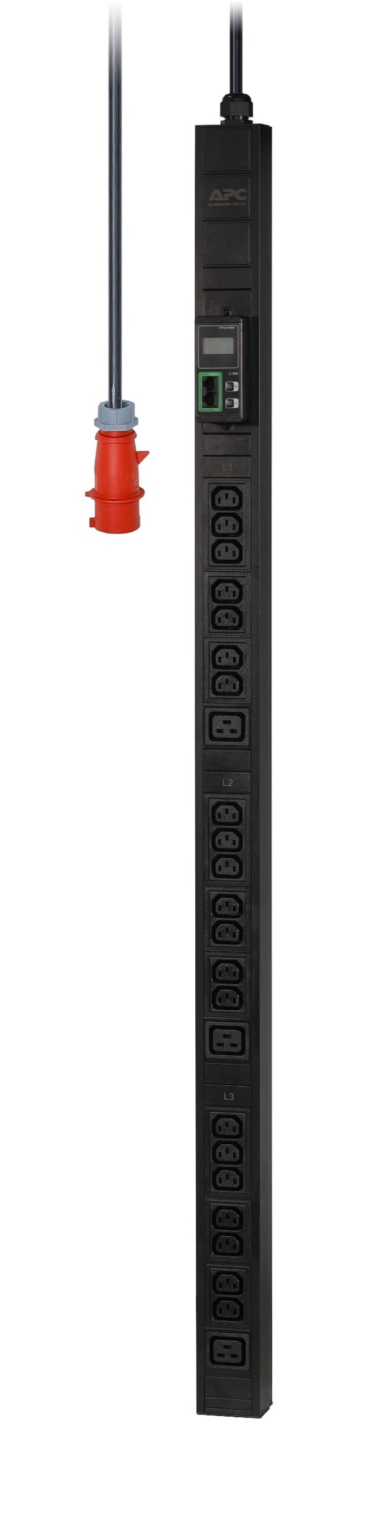 APC Easy PDU EPDU1216M, Metered, 0U, 16A, 400V, (21x)C13 & (3x)C19, IEC60309 16A 3Fase stekker (EPDU1216M) thumbnail