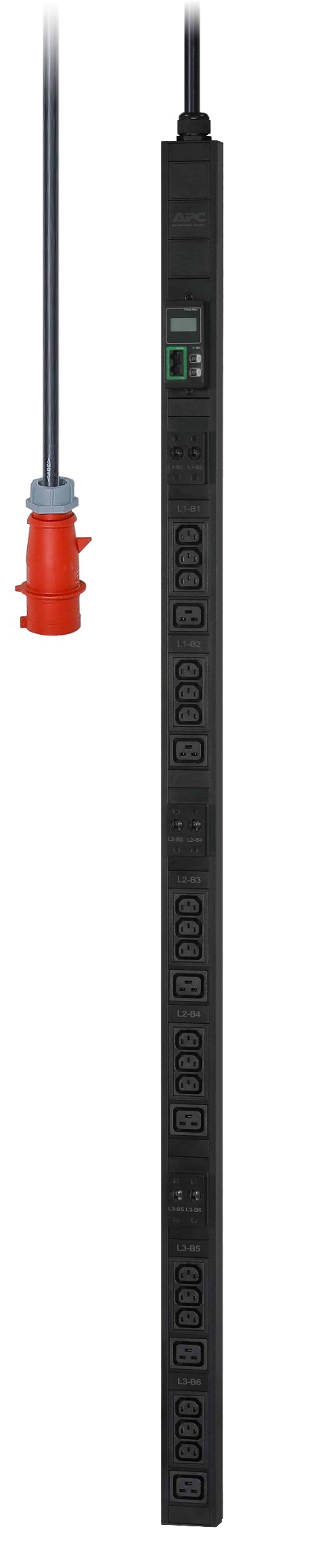 APC Easy PDU EPDU1232M, Metered, 0U, 32A, 400V, (18x)C13 & (6x)C19, IEC60309 32A 3Fase stekker (EPDU1232M) thumbnail