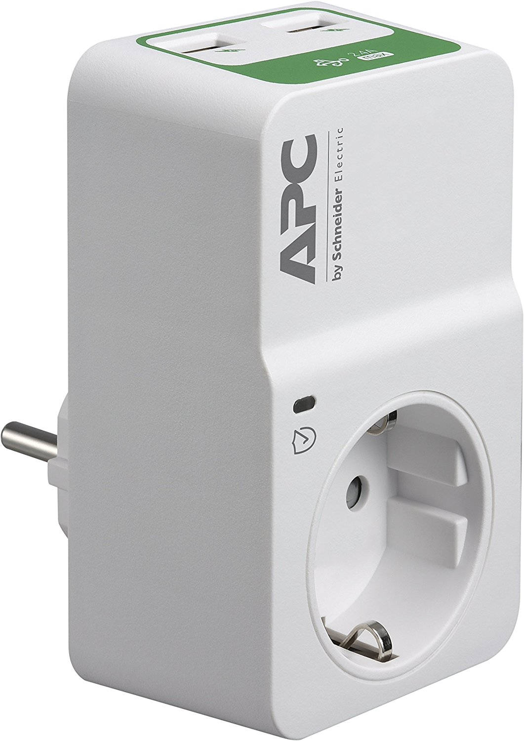 APC PM1WU2-GR Tussenstekker met overspanningsbeveiliging 3680W 1x stopcontact + 2x USB (PM1WU2-GR) thumbnail